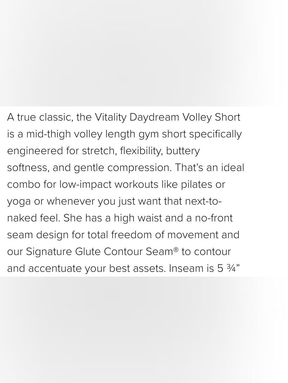 Vitality Daydream High-Waist 4" Seamless V-seam Chocolate Heather Shorts Sz S - Picture 8 of 8